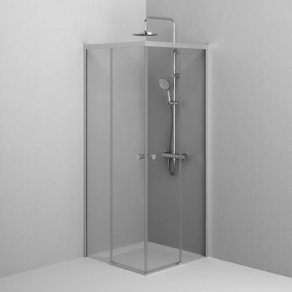 Фото 7 Душевой уголок Am.pm X-Joy W94G-403-8080-МТ1К угол 79x79см серебро профиль эффект стекла без покрытия Фото 7 Душевой уголок Am.pm X-Joy W94G-403-8080-МТ1К угол 79x79см серебро профиль эффект стекла без покрытия