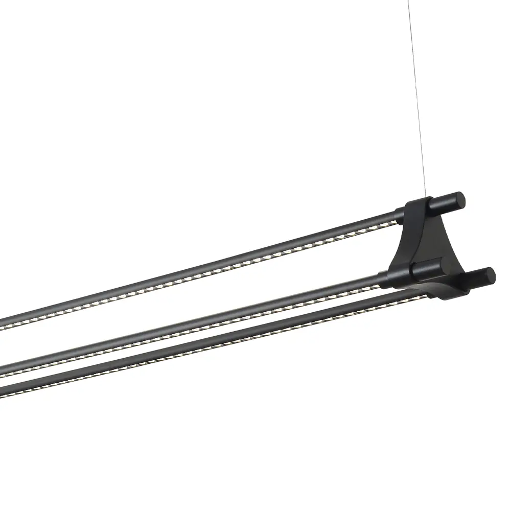 Фото 2 Светильник подвесной светодиодный Crystal Lux Clt 071c l1400 bl 8 м² нейтральный белый свет цвет черный Фото 2 Светильник подвесной светодиодный Crystal Lux Clt 071c l1400 bl 8 м² нейтральный белый свет цвет черный