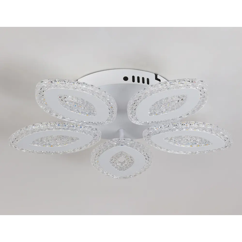 Фото 4 Люстра потолочная светодиодная Ambrella Light AMBR_FA4015 Acrylica с пультом управления 18 м² регулируемый белый свет цвет белый Фото 4 Люстра потолочная светодиодная Ambrella Light AMBR_FA4015 Acrylica с пультом управления 18 м² регулируемый белый свет цвет белый