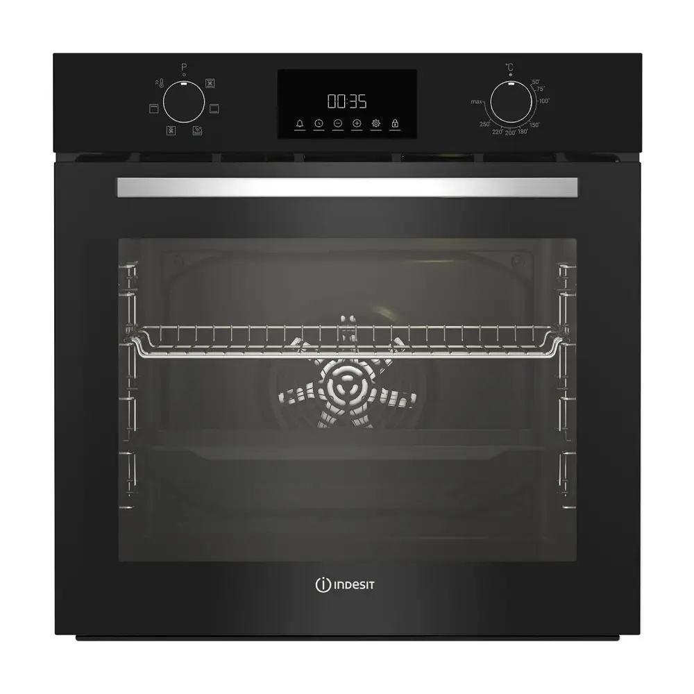 Фото Электрический встраиваемый духовой шкаф Indesit IFE 3644 J BL 60x60x57 см цвет черный Фото Электрический встраиваемый духовой шкаф Indesit IFE 3644 J BL 60x60x57 см цвет черный