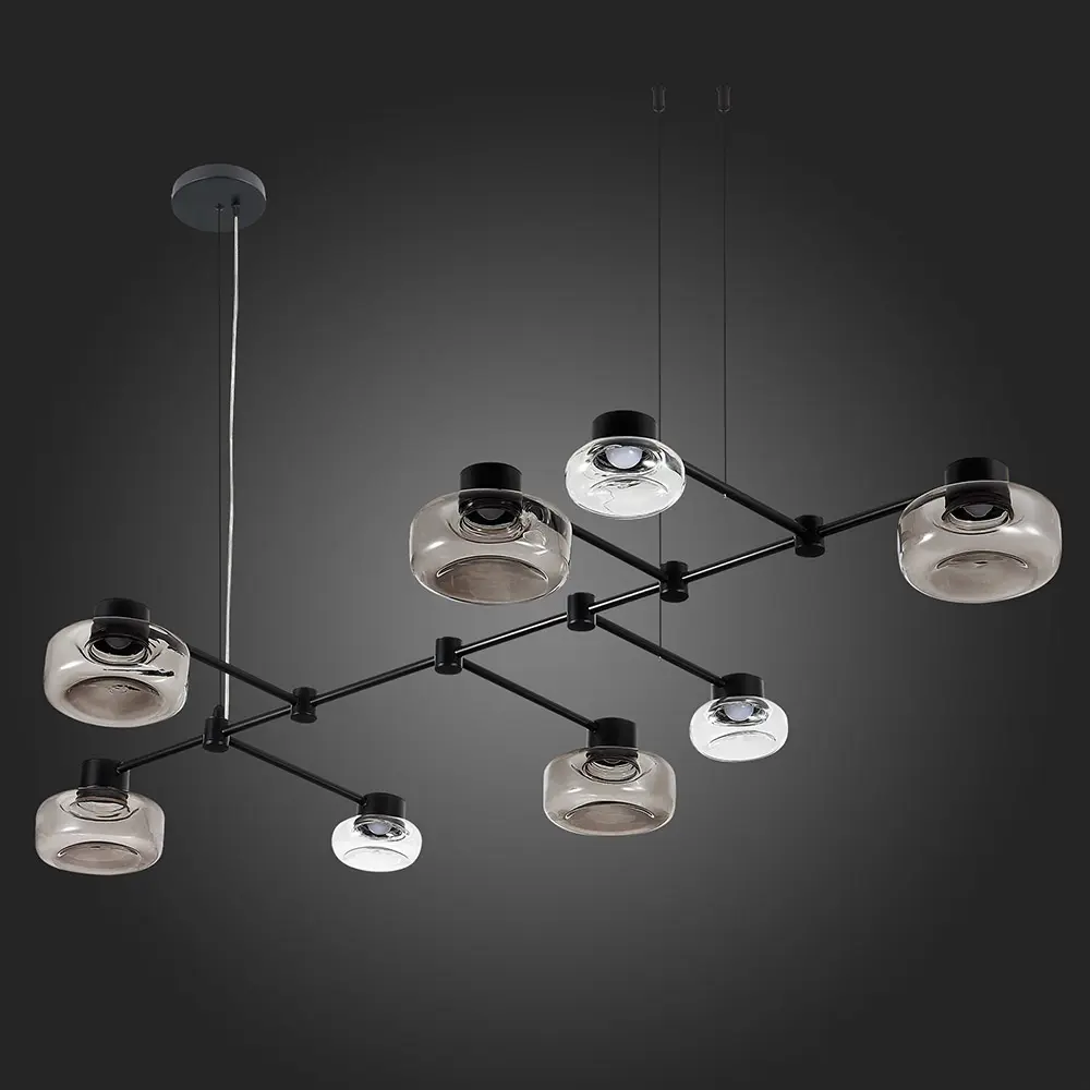 Фото 4 Светильник подвесной светодиодный St luce Sl6005.403.08 8 м² нейтральный белый свет цвет черный