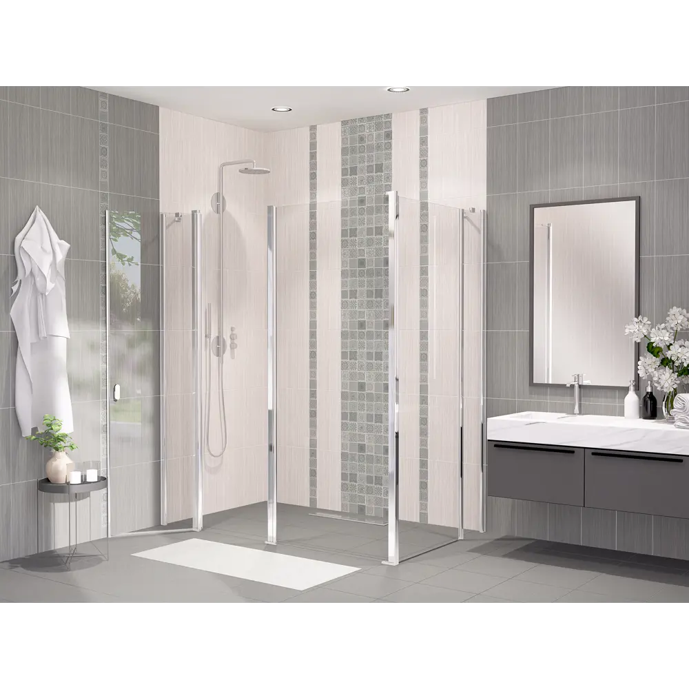 Фото Бордюр Azori Grazia 585581001 40.5x6.2см цвет серый Фото Бордюр Azori Grazia 585581001 40.5x6.2см цвет серый