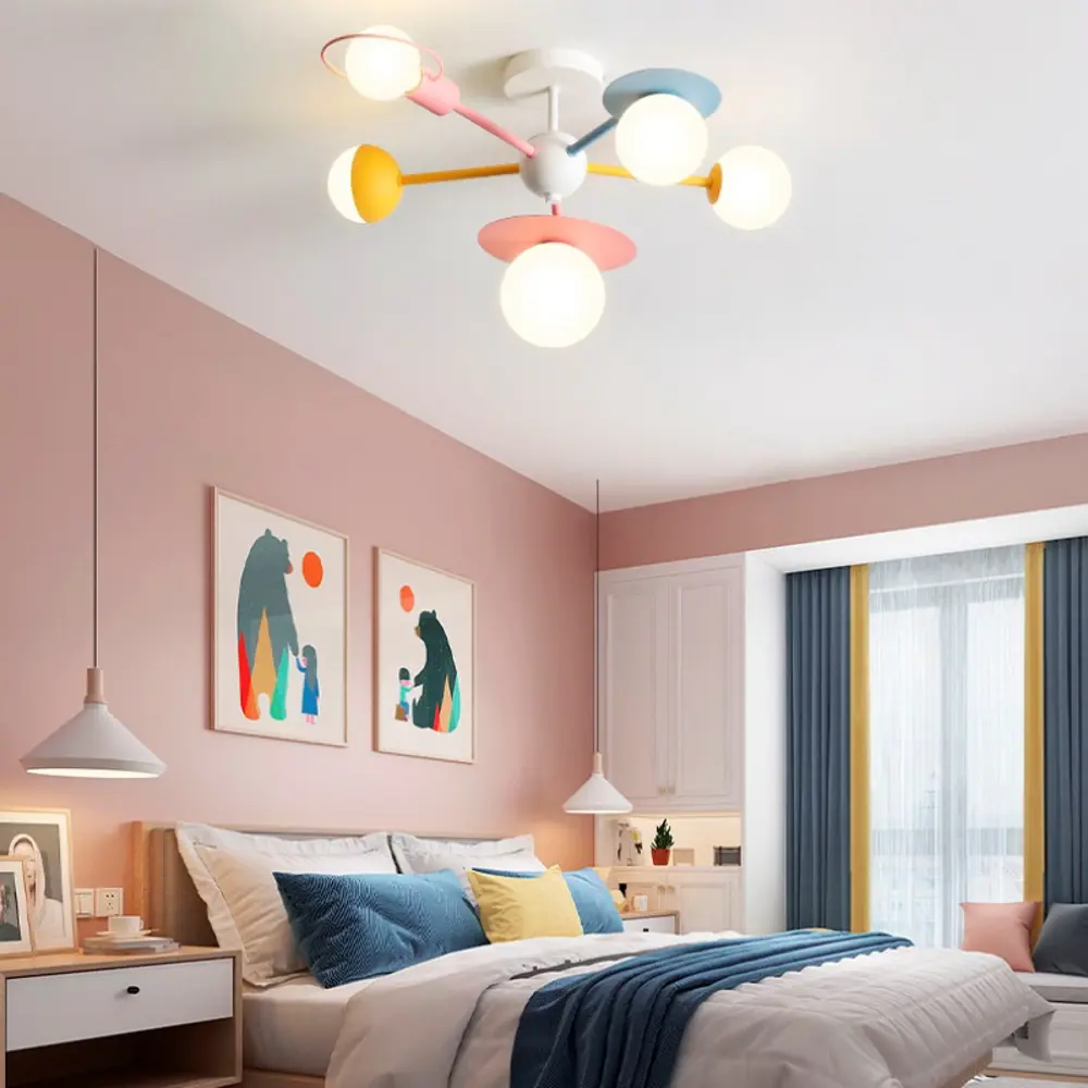 Фото 3 Люстра потолочная Imperiumloft Hendy multicolor 194956-23 5 ламп 11 м² цвет серый Фото 3 Люстра потолочная Imperiumloft Hendy multicolor 194956-23 5 ламп 11 м² цвет серый