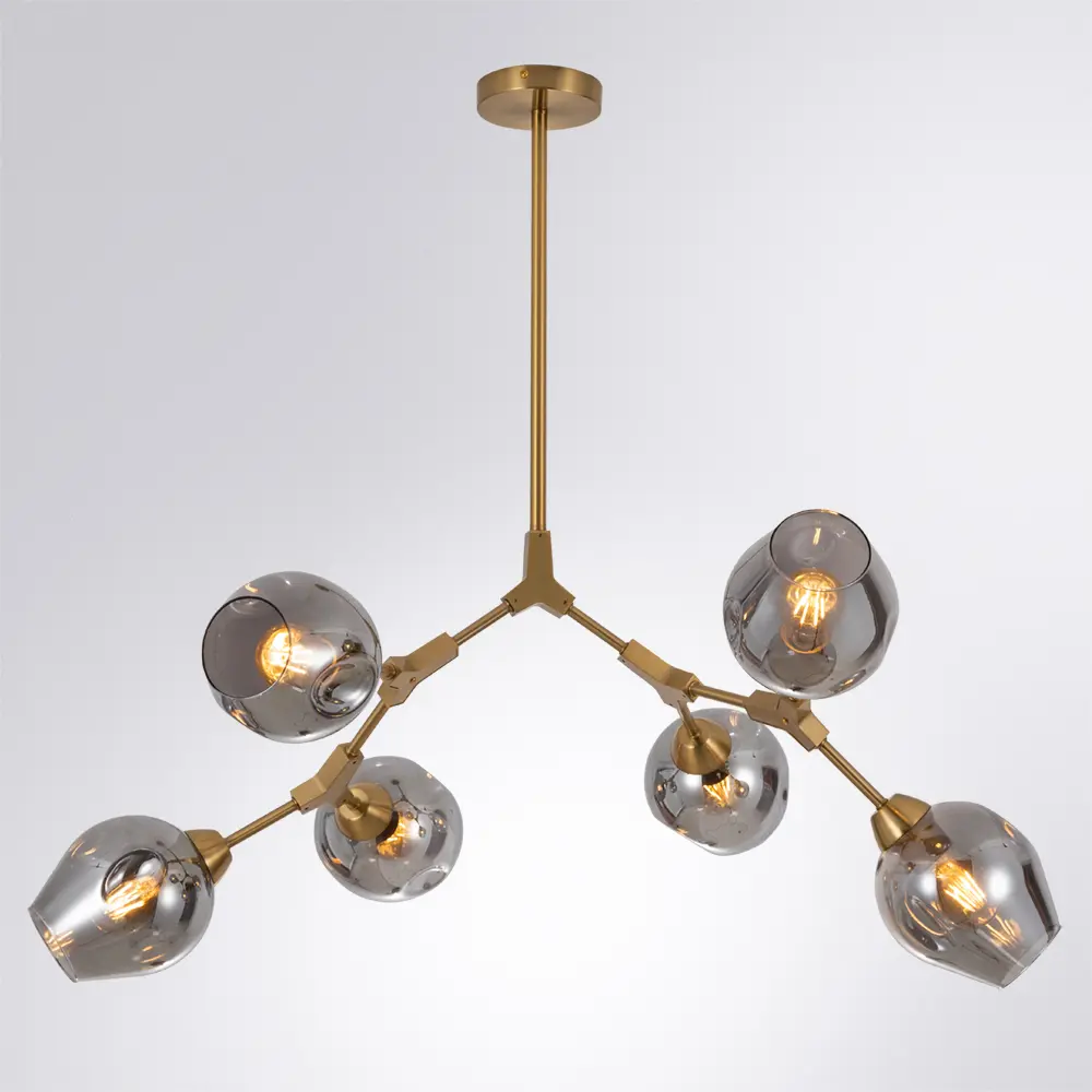 Фото 2 Люстра подвесная Arte lamp A4103sp-6pb 6 ламп 10 м² цвет медь Фото 2 Люстра подвесная Arte lamp A4103sp-6pb 6 ламп 10 м² цвет медь