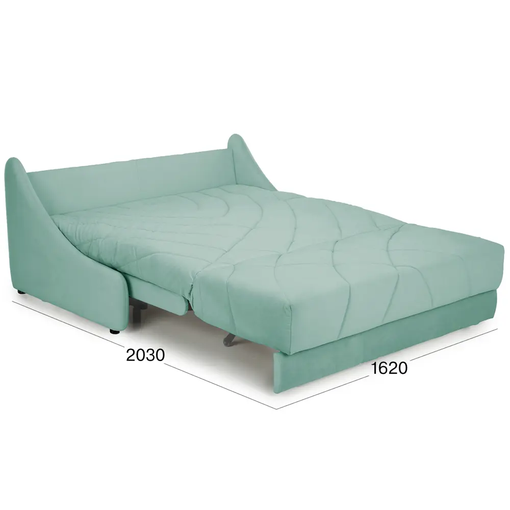 Фото 7 Раскладной диван Beneli с ящиком 174x96x108 см велюр цвет светло-зеленый Фото 7 Раскладной диван Beneli с ящиком 174x96x108 см велюр цвет светло-зеленый