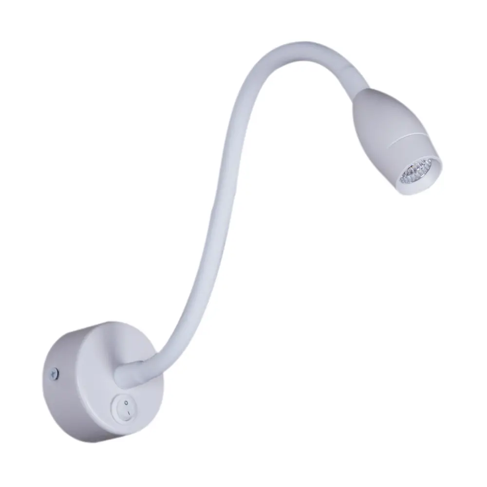 Фото Настенный светильник светодиодный Reluce 86200-9.2-001mn led3w wt регулируемый белый свет цвет белый Фото Настенный светильник светодиодный Reluce 86200-9.2-001mn led3w wt регулируемый белый свет цвет белый