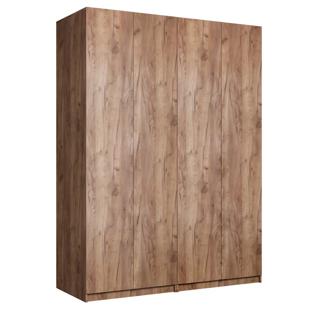 Фото 2 Шкаф распашной Мебельная компания е1 LCK_800_KT 162x220x52.5 см ЛДСП цвет крафт табачный