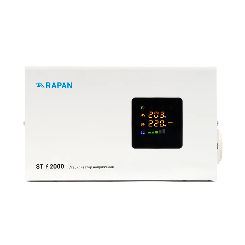 Фото 4 Стабилизатор напряжения Rapan ST-2000 однофазный 2000 ВА 100-260В Фото 4 Стабилизатор напряжения Rapan ST-2000 однофазный 2000 ВА 100-260В
