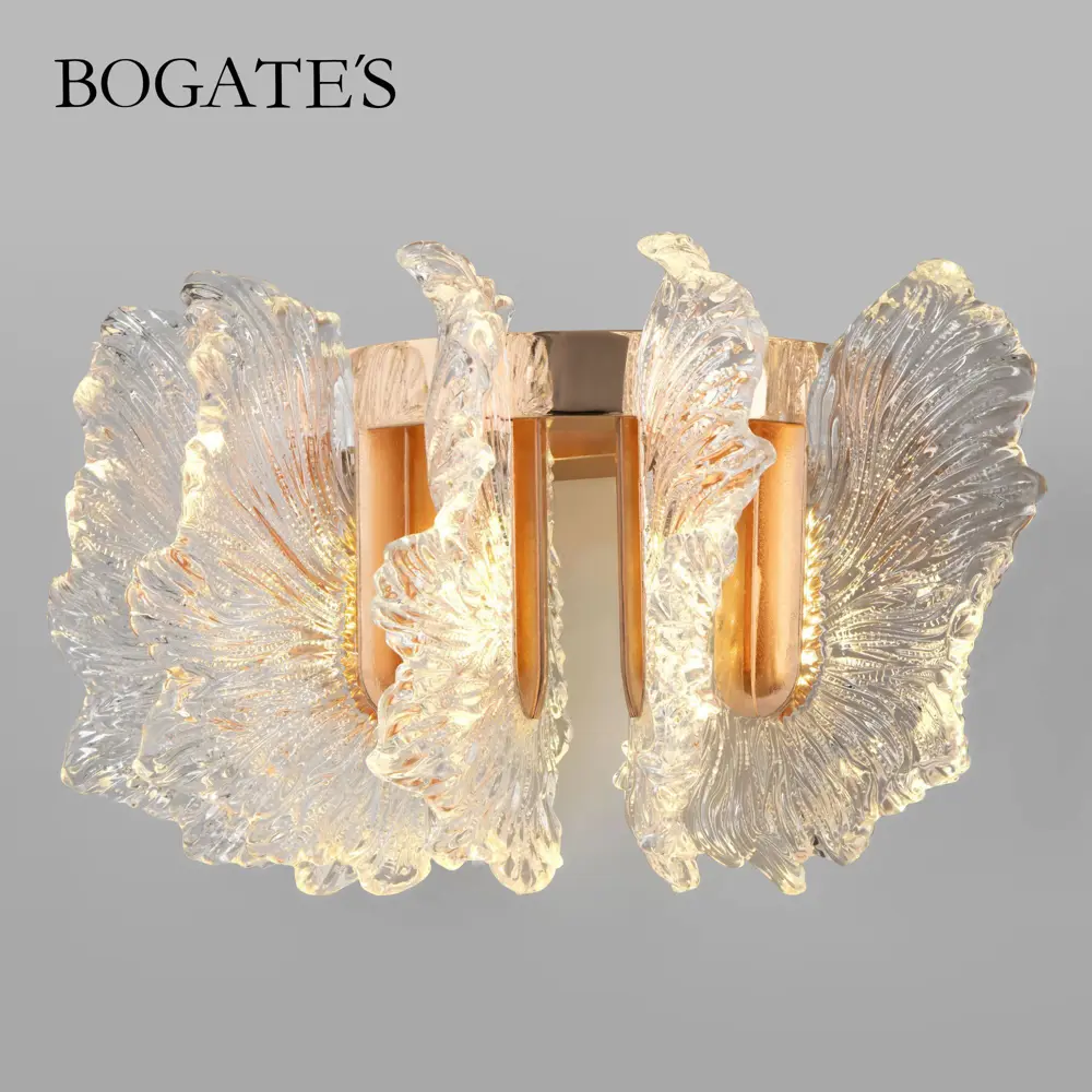 Фото Настенный светильник светодиодный Bogate's 90377/1 нейтральный белый свет цвет золото/прозрачный Фото Настенный светильник светодиодный Bogate's 90377/1 нейтральный белый свет цвет золото/прозрачный