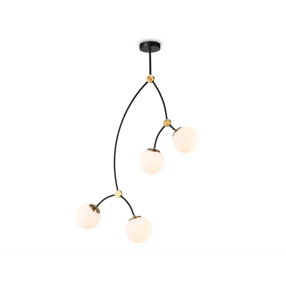 Фото 2 Люстра на штанге светодиодная Ambrella light Tr2575 10 м² нейтральный белый свет цвет черный Фото 2 Люстра на штанге светодиодная Ambrella light Tr2575 10 м² нейтральный белый свет цвет черный