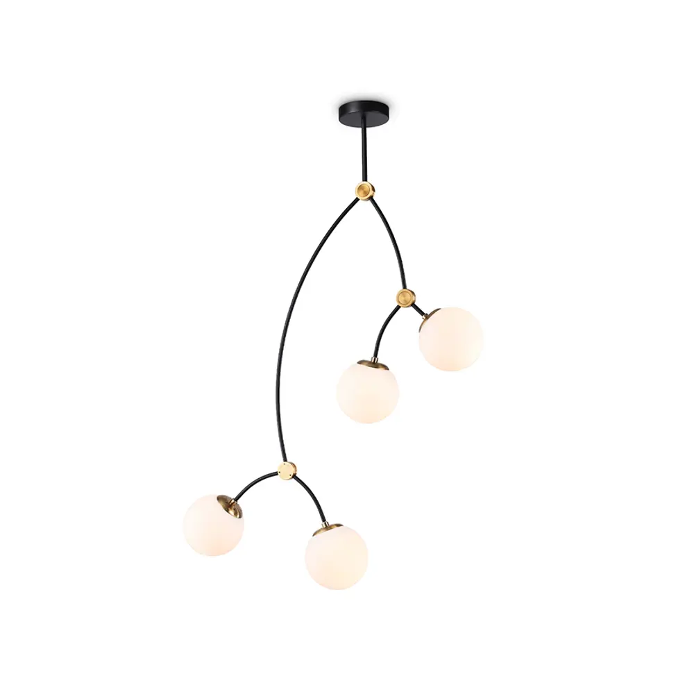 Фото Люстра на штанге светодиодная Ambrella light Tr2575 10 м² нейтральный белый свет цвет черный Фото Люстра на штанге светодиодная Ambrella light Tr2575 10 м² нейтральный белый свет цвет черный
