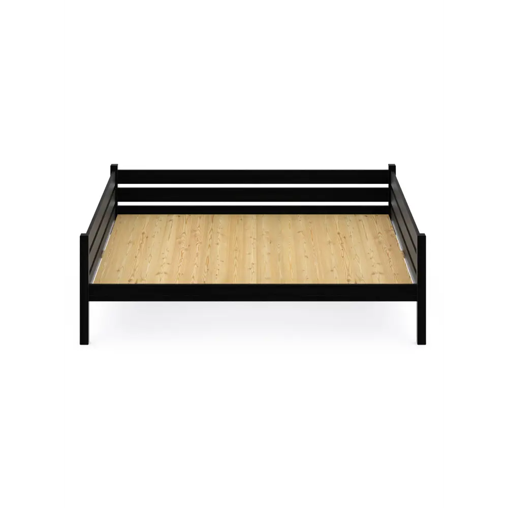 Фото 2 Кровать Solarius Tahta140-190onix-full 150 x 63 x 200 см сосна цвет черный Фото 2 Кровать Solarius Tahta140-190onix-full 150 x 63 x 200 см сосна цвет черный