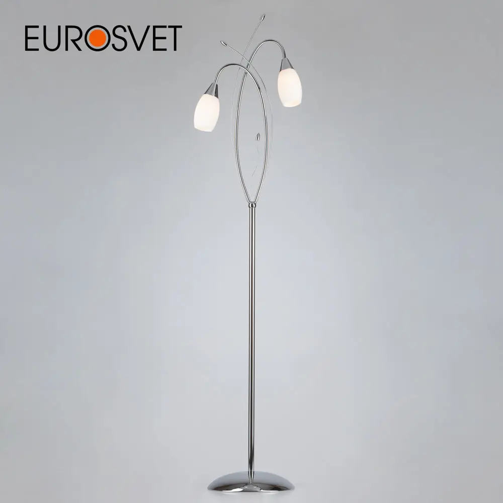 Фото Торшер Eurosvet Ginevra 22080/2F цвет серый Фото Торшер Eurosvet Ginevra 22080/2F цвет серый