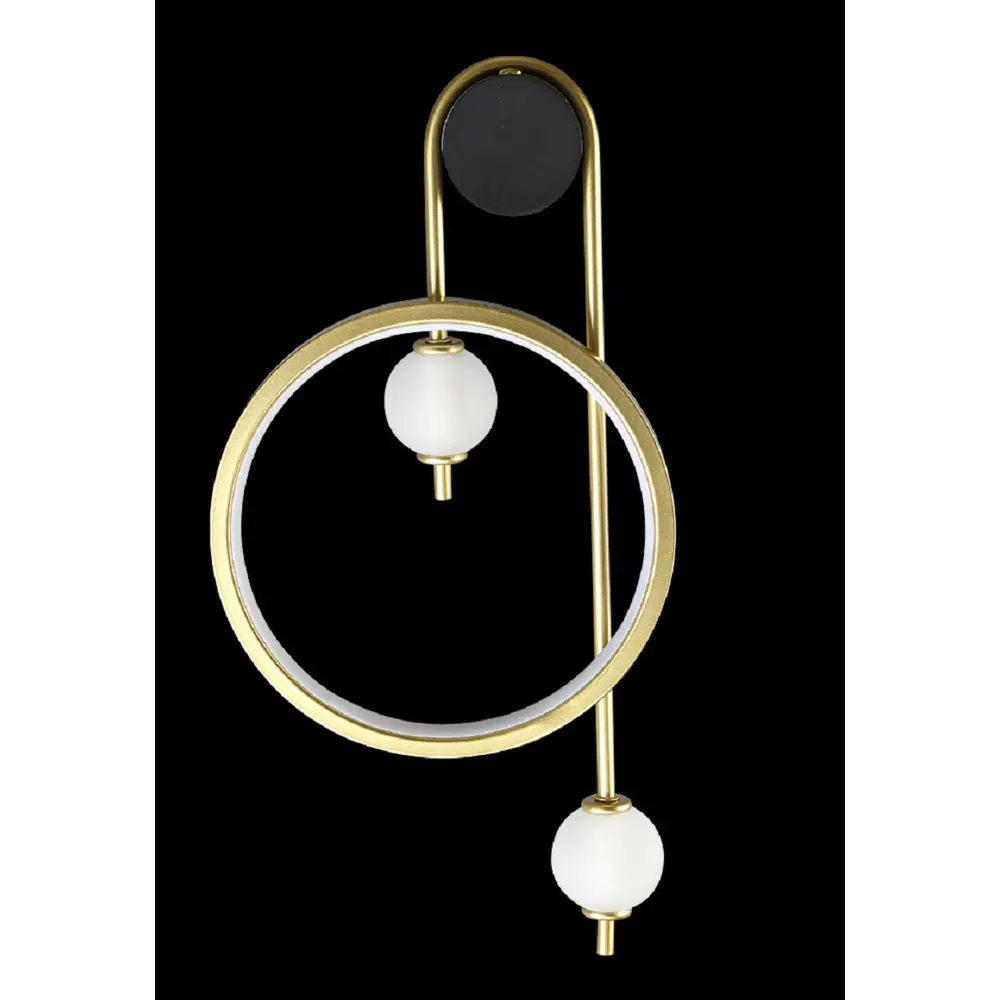 Фото 2 Настенный светильник светодиодный Crystal Lux Rodrigo ap20w black-gold теплый белый свет цвет белый/золото/черный