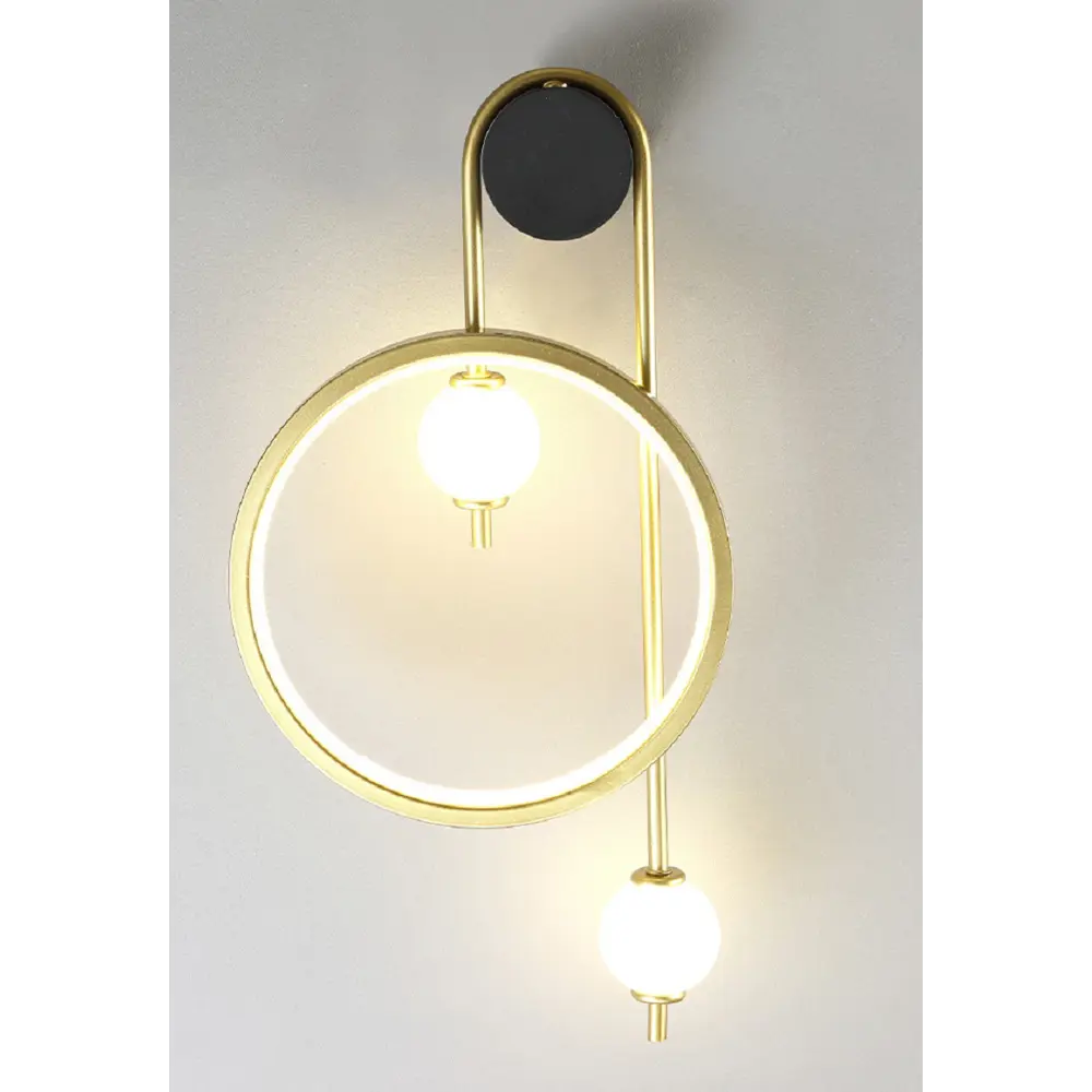 Фото 5 Настенный светильник светодиодный Crystal Lux Rodrigo ap20w black-gold теплый белый свет цвет белый/золото/черный