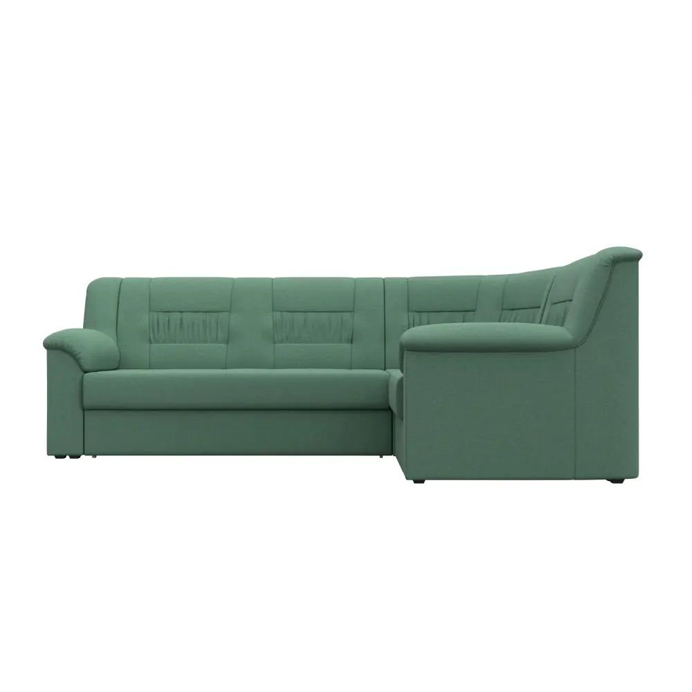 Фото 2 Диван угловой Карелия правый угол Лига диванов 123441 240x90x170 см рогожка цвет амур 11 зеленый