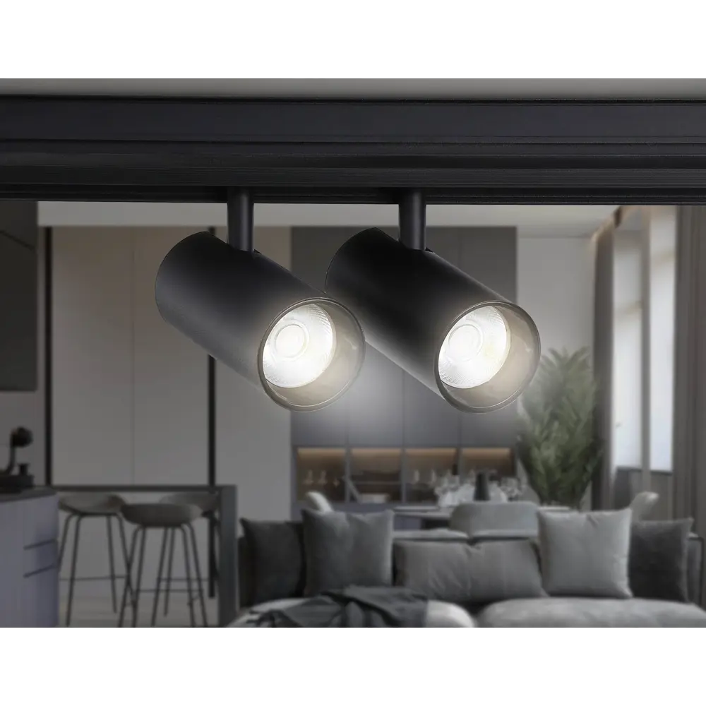 Фото 6 Трековый светильник спот светодиодный Ambrella light Gl3902 10 Вт однофазный нейтральный белый свет цвет черный Фото 6 Трековый светильник спот светодиодный Ambrella light Gl3902 10 Вт однофазный нейтральный белый свет цвет черный