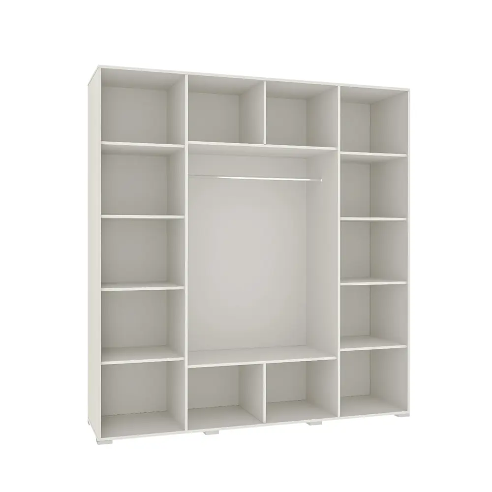 Фото 2 Шкаф распашной Клик мебель 196.3x209x50.6 см ЛДСП цвет белый Фото 2 Шкаф распашной Клик мебель 196.3x209x50.6 см ЛДСП цвет белый