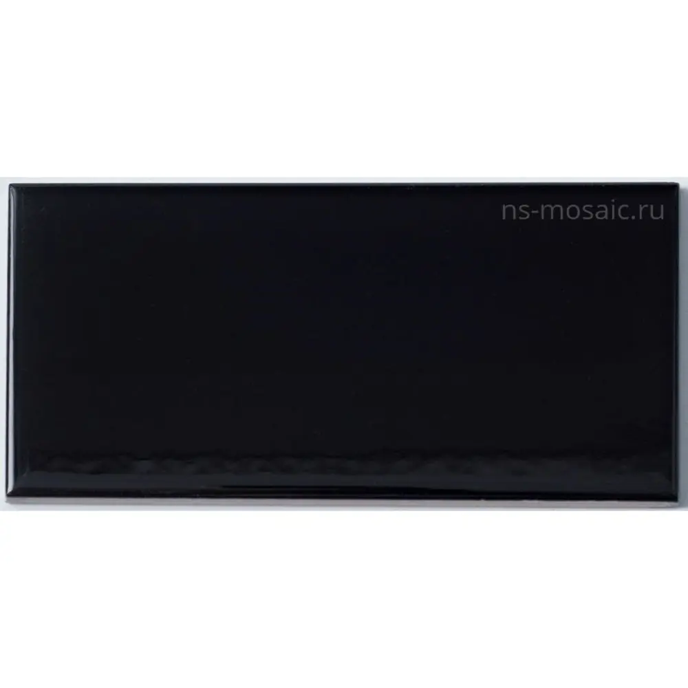 Фото Настенная плитка Nsmosaic Ceramic NS06CE0053nsk 15x7.5см цвет черный глянец Фото Настенная плитка Nsmosaic Ceramic NS06CE0053nsk 15x7.5см цвет черный глянец