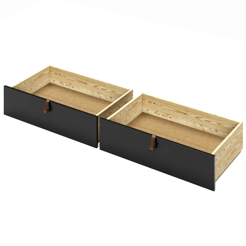Фото 4 Тахта односпальная Solarius орто основание с 2 выкатными ящиками 90x63x200 см сосна цвет антрацит Фото 4 Тахта односпальная Solarius орто основание с 2 выкатными ящиками 90x63x200 см сосна цвет антрацит