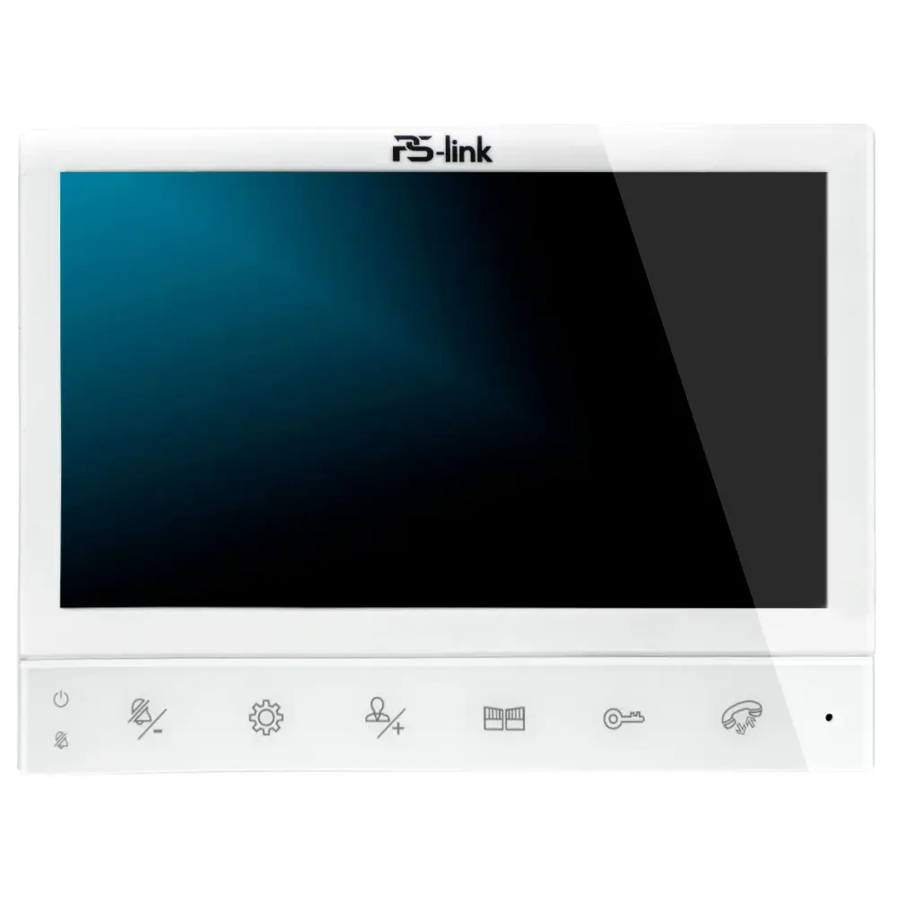 Фото 2 Комплект видеодомофона Ps-link KIT-729DP-206CR-S 7" цвет белый Фото 2 Комплект видеодомофона Ps-link KIT-729DP-206CR-S 7" цвет белый