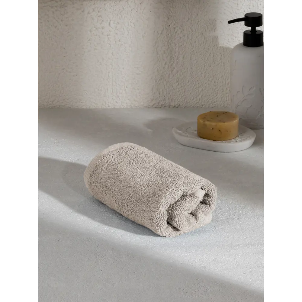 Фото Полотенце Denastia Soft collection для ванной 35x70 см серый Фото Полотенце Denastia Soft collection для ванной 35x70 см серый