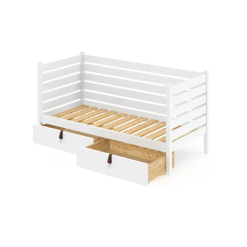 Фото Тахта односпальная Solarius реечное основание и высокие бортики 100x101x190 см сосна цвет белый Фото Тахта односпальная Solarius реечное основание и высокие бортики 100x101x190 см сосна цвет белый