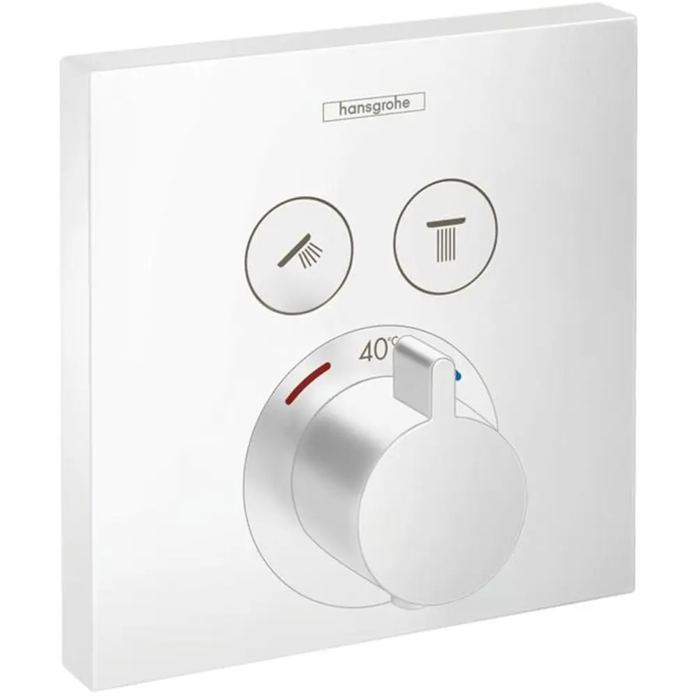 Фото 2 Смеситель для душа термостатический Hansgrohe ShowerSelect 1576370 цвет белый0 Фото 2 Смеситель для душа термостатический Hansgrohe ShowerSelect 1576370 цвет белый0