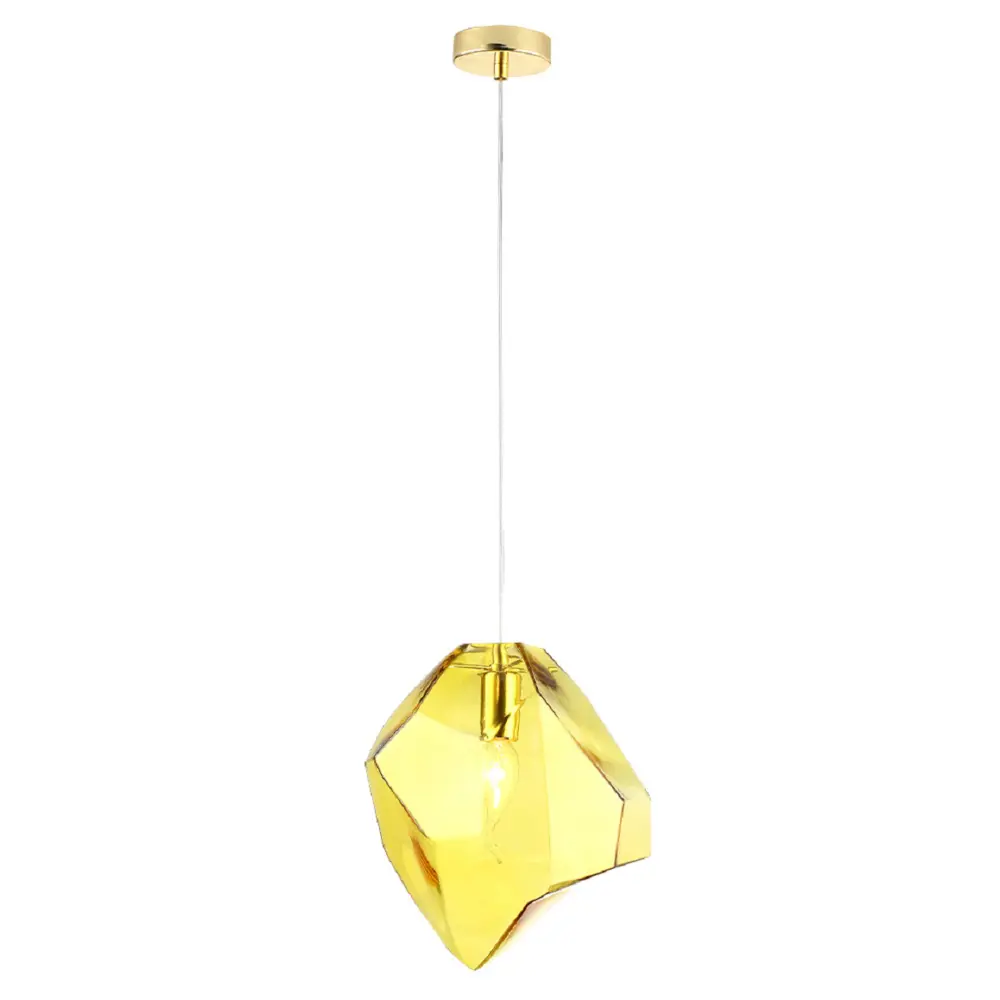 Фото Светильник подвесной Crystal Lux Nuestro sp1 gold-amber 1 лампа 2 м² цвет золото Фото Светильник подвесной Crystal Lux Nuestro sp1 gold-amber 1 лампа 2 м² цвет золото