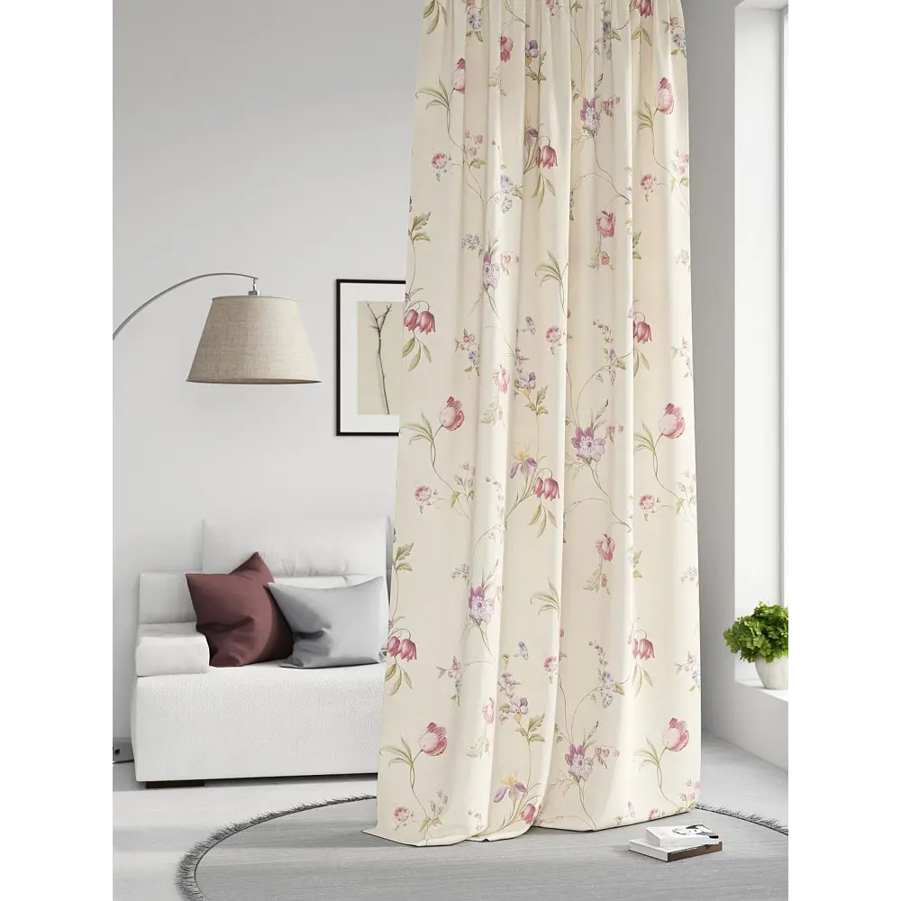 Фото Штора на шторной ленте Comfy Way Нилсти - 24 CW593024-260, 260x150 см, цвет бежевый Фото Штора на шторной ленте Comfy Way Нилсти - 24 CW593024-260, 260x150 см, цвет бежевый