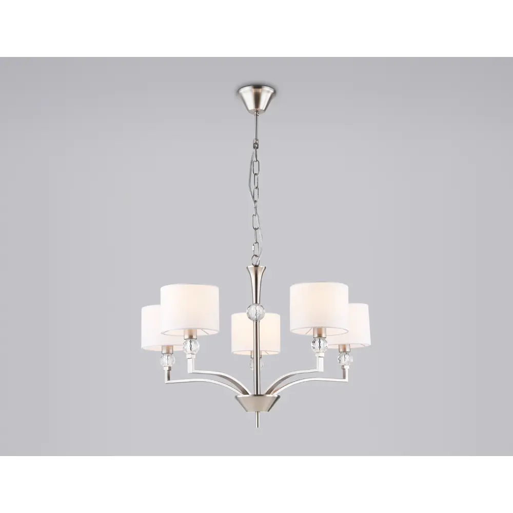 Фото 3 Люстра подвесная Ambrella light High light Lh71121 5 ламп 20 м² цвет белый, никель