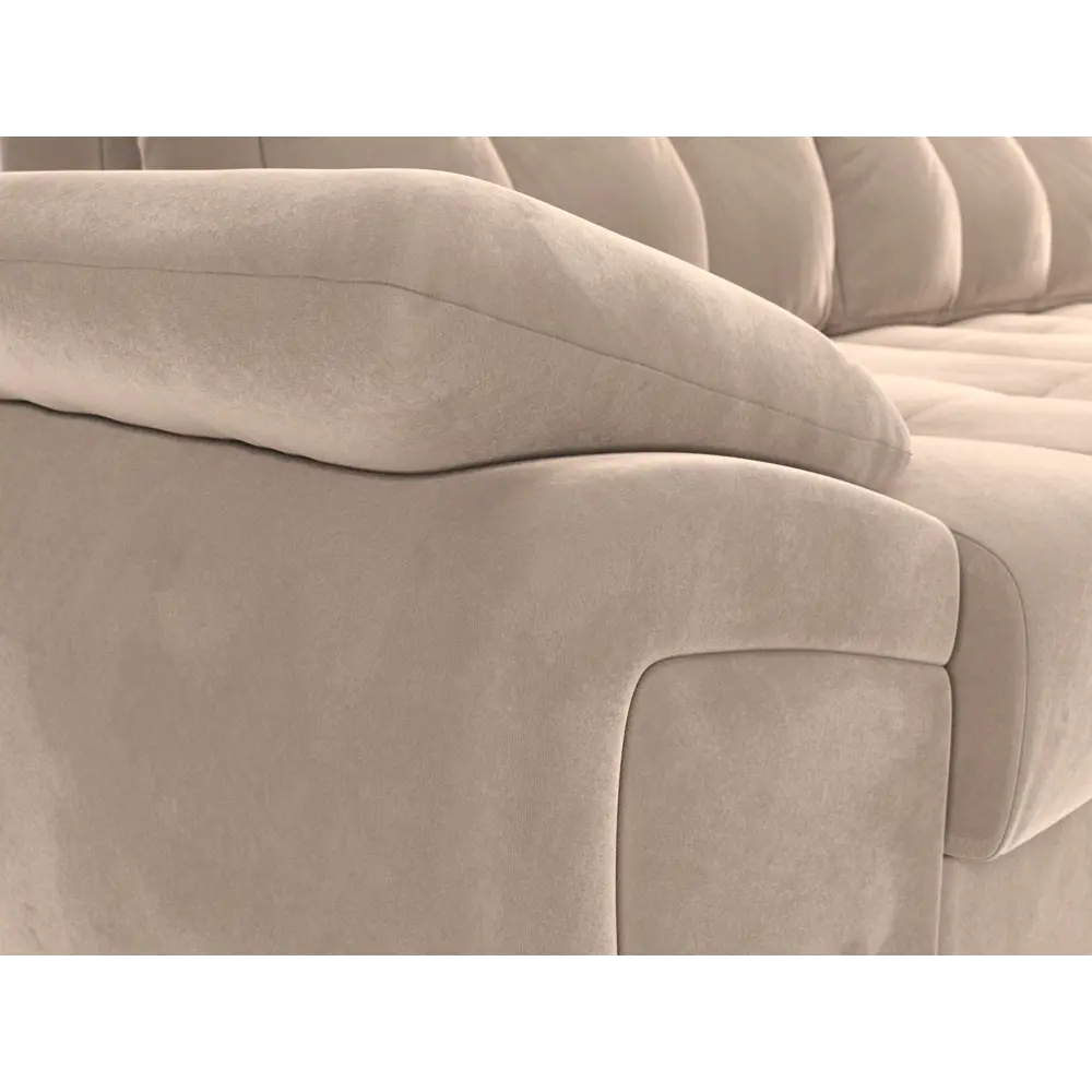 Фото 4 Диван Лига диванов Нэстор 264x74x147 см велюр цвет бежевый