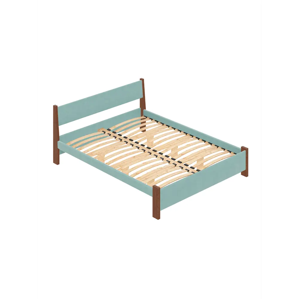 Фото Кровать Solarius Мишка орто основание 130 x 80 x 210 см дерево цвет тиффани;темный дуб Фото Кровать Solarius Мишка орто основание 130 x 80 x 210 см дерево цвет тиффани;темный дуб