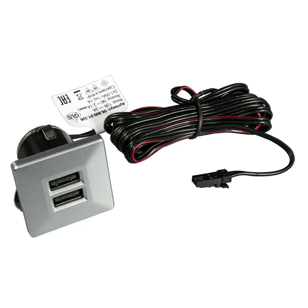 Фото Зарядное устройство врезное GLS Charge-K 2 USB 3.4 А Фото Зарядное устройство врезное GLS Charge-K 2 USB 3.4 А
