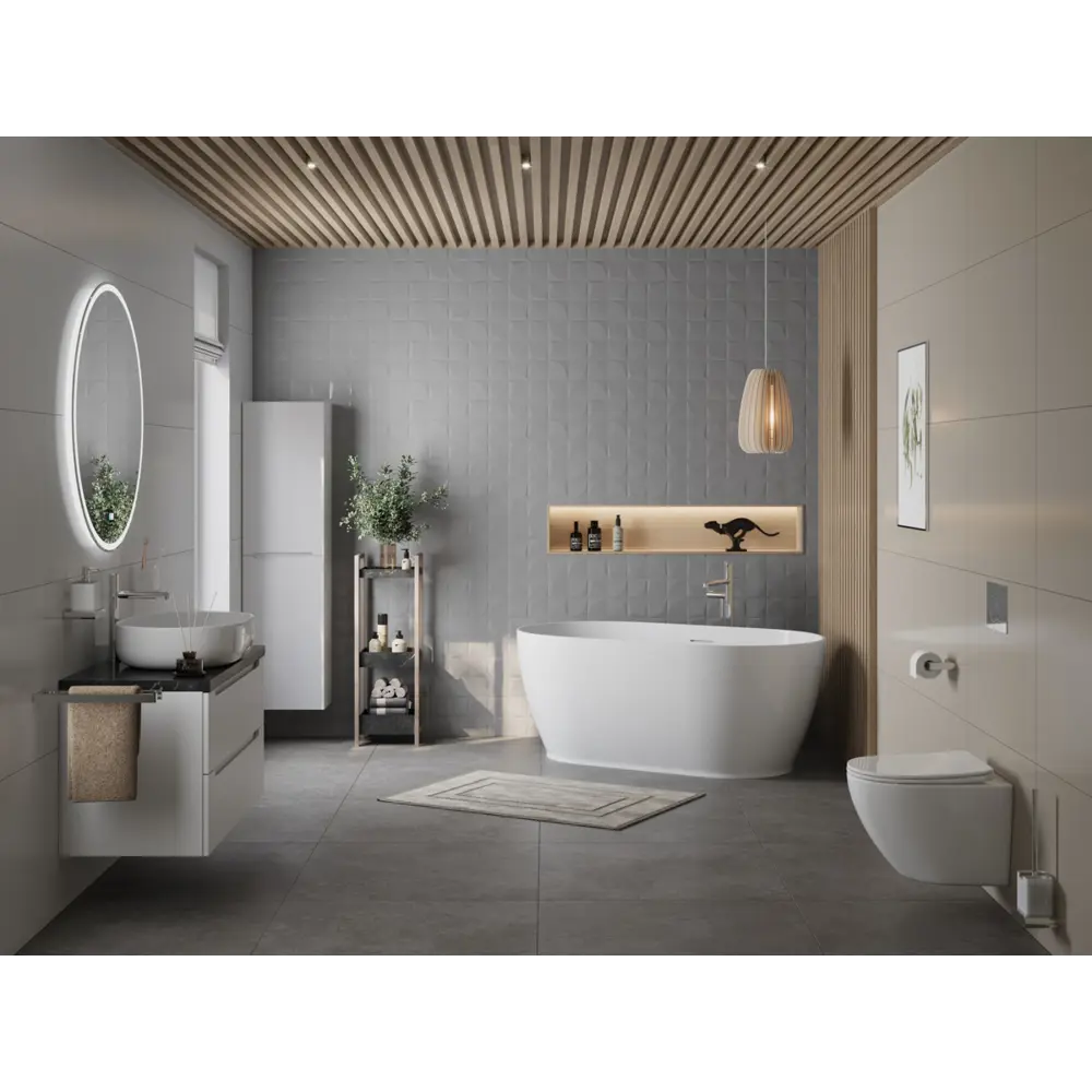 Фото 2 Отдельностоящая ванна Belbagno BB413-1700-800 акрил 170x80см Фото 2 Отдельностоящая ванна Belbagno BB413-1700-800 акрил 170x80см