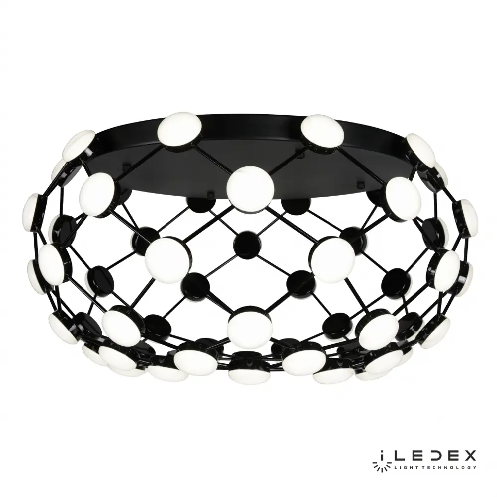 Фото 2 Люстра потолочная светодиодная Iledex 8327 bl 36 м² нейтральный белый свет цвет черный Фото 2 Люстра потолочная светодиодная Iledex 8327 bl 36 м² нейтральный белый свет цвет черный
