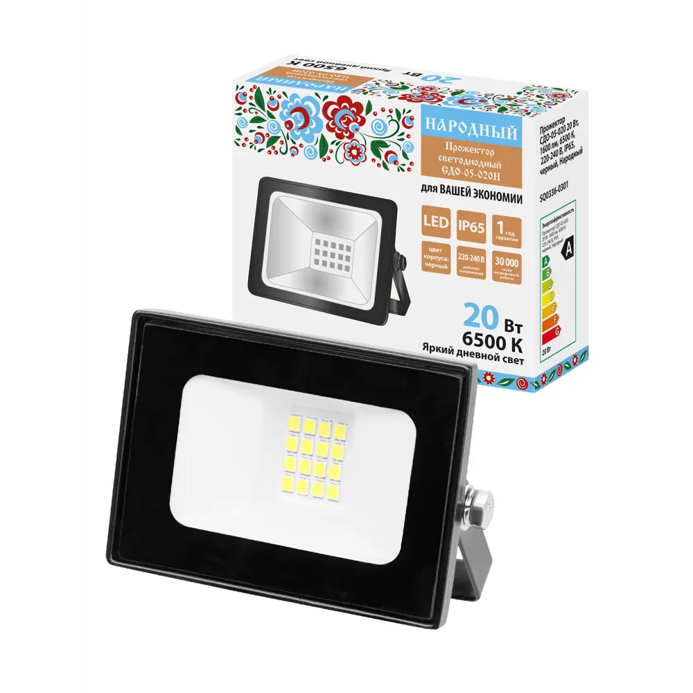 Фото Прожектор светодиодный уличный Tdm electric Sq0336-0301 20 Вт 6500 К IP65 холодный белый (голубой) свет Фото Прожектор светодиодный уличный Tdm electric Sq0336-0301 20 Вт 6500 К IP65 холодный белый (голубой) свет