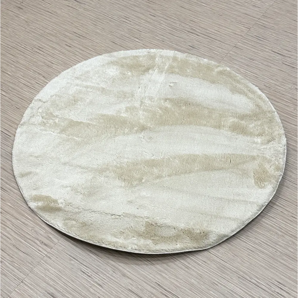Фото 6 Ковер Raschel carpet Krolik 1000A T2408_beige Круг Ø80 см Полиэстер