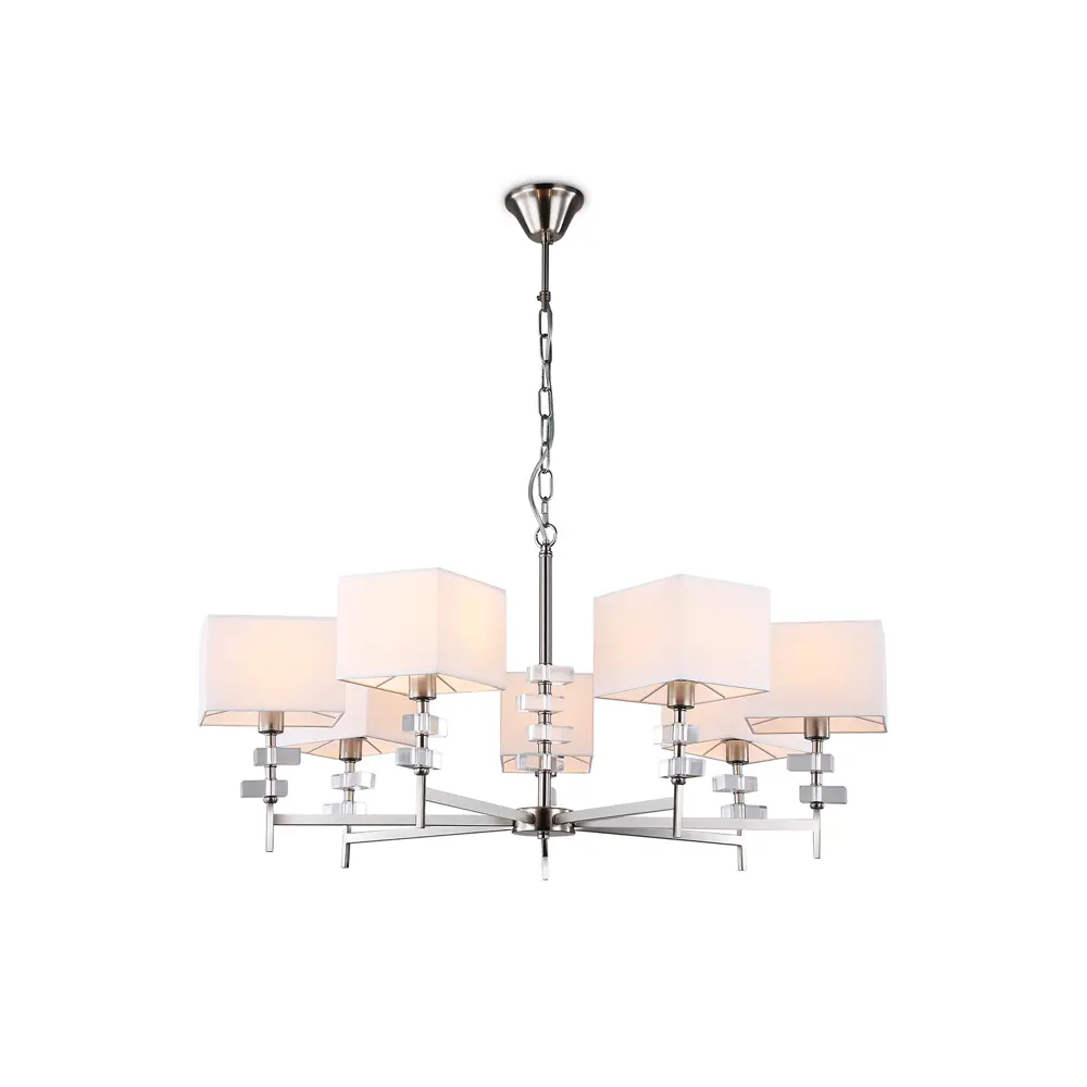 Фото 2 Люстра подвесная Ambrella Light High Ambr_lh71323 7 ламп 28 м² цвет белый/никель Фото 2 Люстра подвесная Ambrella Light High Ambr_lh71323 7 ламп 28 м² цвет белый/никель