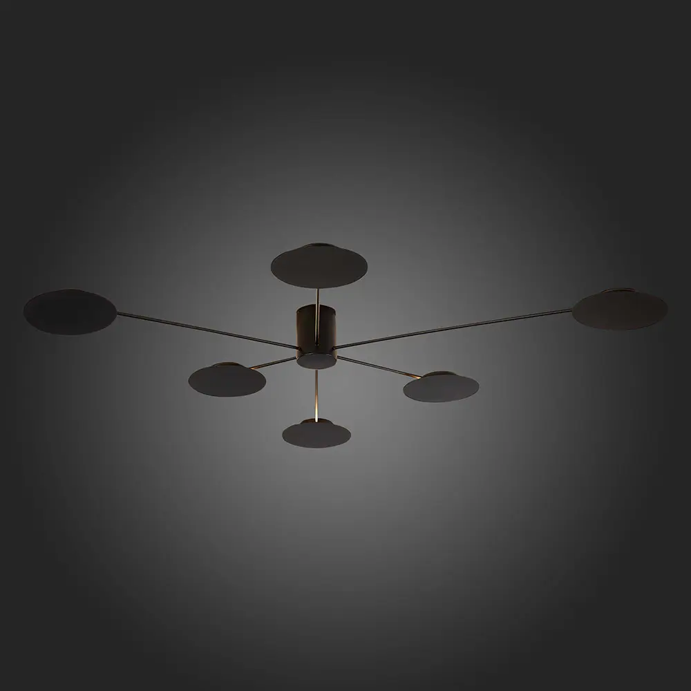 Фото 4 Люстра потолочная светодиодная ST LUCE SL6006.402.06 Tondo 10 м² теплый белый свет цвет черный Фото 4 Люстра потолочная светодиодная ST LUCE SL6006.402.06 Tondo 10 м² теплый белый свет цвет черный