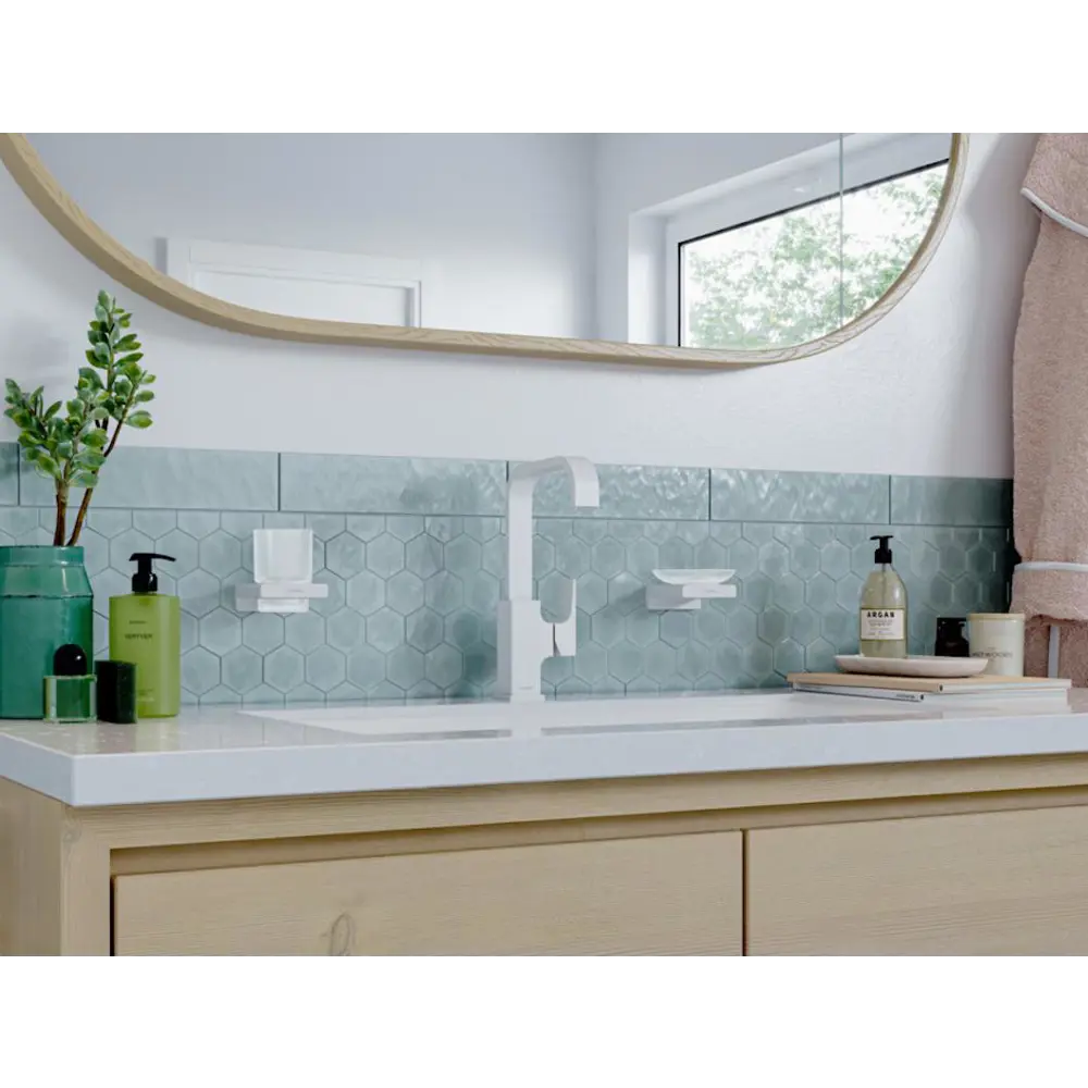 Фото 4 Смеситель для раковины Hansgrohe Metropol 32511700 однорычажный цвет белый Фото 4 Смеситель для раковины Hansgrohe Metropol 32511700 однорычажный цвет белый