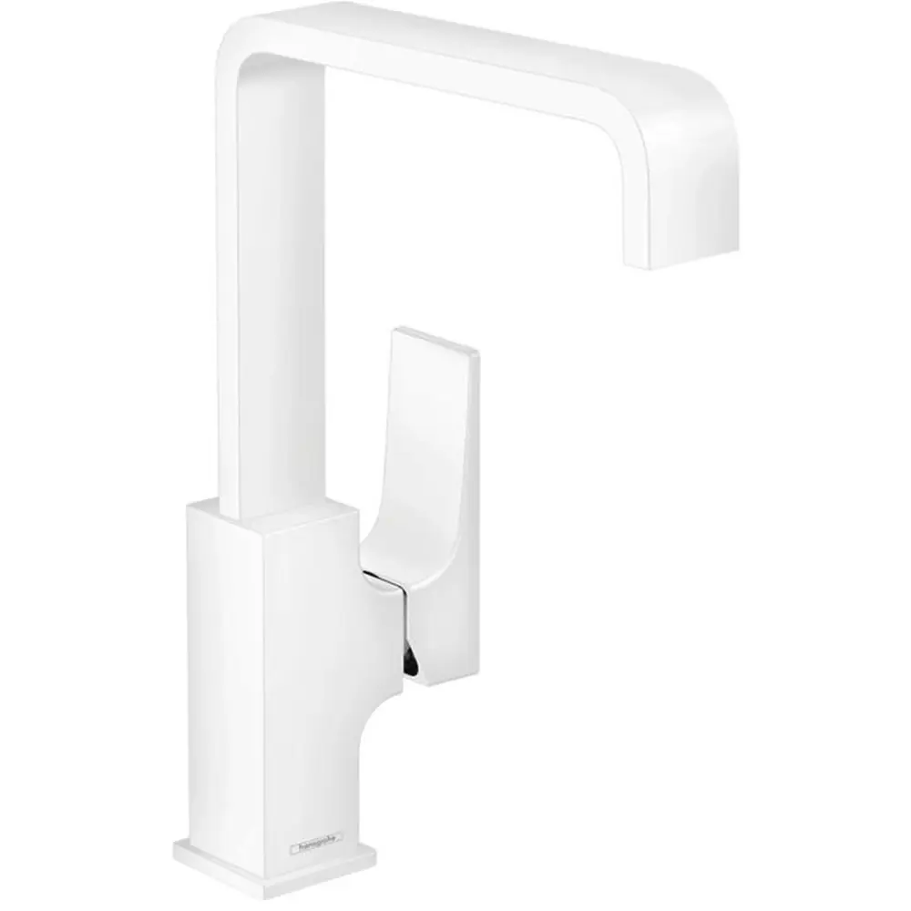 Фото Смеситель для раковины Hansgrohe Metropol 32511700 однорычажный цвет белый Фото Смеситель для раковины Hansgrohe Metropol 32511700 однорычажный цвет белый