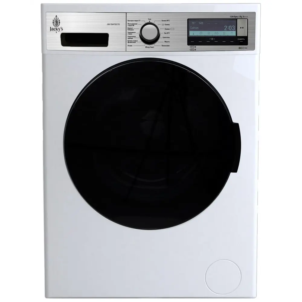 Фото Стиральная машина Jacky`S Jw 6W 12 G0 59.70x84.50x41.60 см 6 кг цвет белый Фото Стиральная машина Jacky`S Jw 6W 12 G0 59.70x84.50x41.60 см 6 кг цвет белый