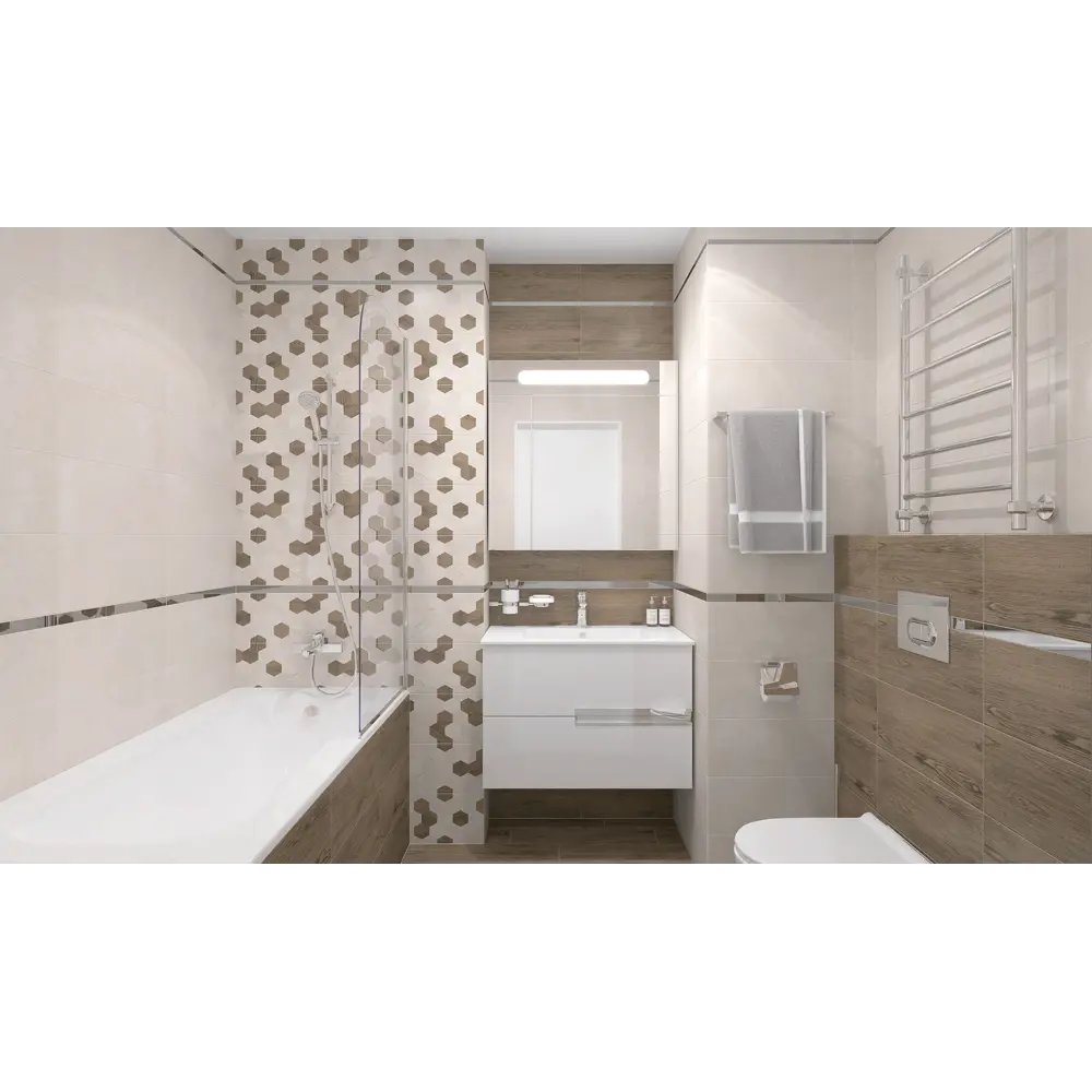 Фото 6 Керамическая плитка Laparet Betonhome х9999284113 20x50см 1.1 м² цвет разноцветный, цена за упаковку Фото 6 Керамическая плитка Laparet Betonhome х9999284113 20x50см 1.1 м² цвет разноцветный, цена за упаковку