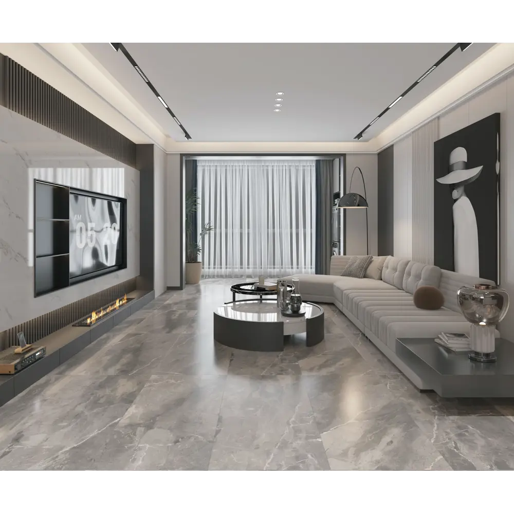 Фото Керамогранит BASCONI HOME Cinerite BHW-0008 60x120 см 1.44 м² цвет серый, серебристый, цена за упаковку Фото Керамогранит BASCONI HOME Cinerite BHW-0008 60x120 см 1.44 м² цвет серый, серебристый, цена за упаковку