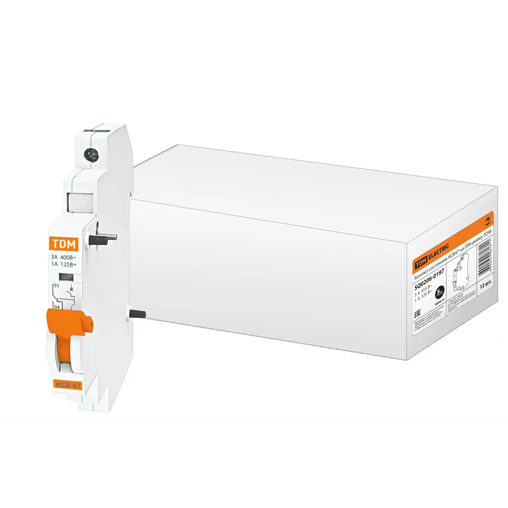 Фото Контакт состояния Tdm electric КСВ47 для ВА47-29/ВА47-100 на DIN-рейку SQ0206-0197 Фото Контакт состояния Tdm electric КСВ47 для ВА47-29/ВА47-100 на DIN-рейку SQ0206-0197