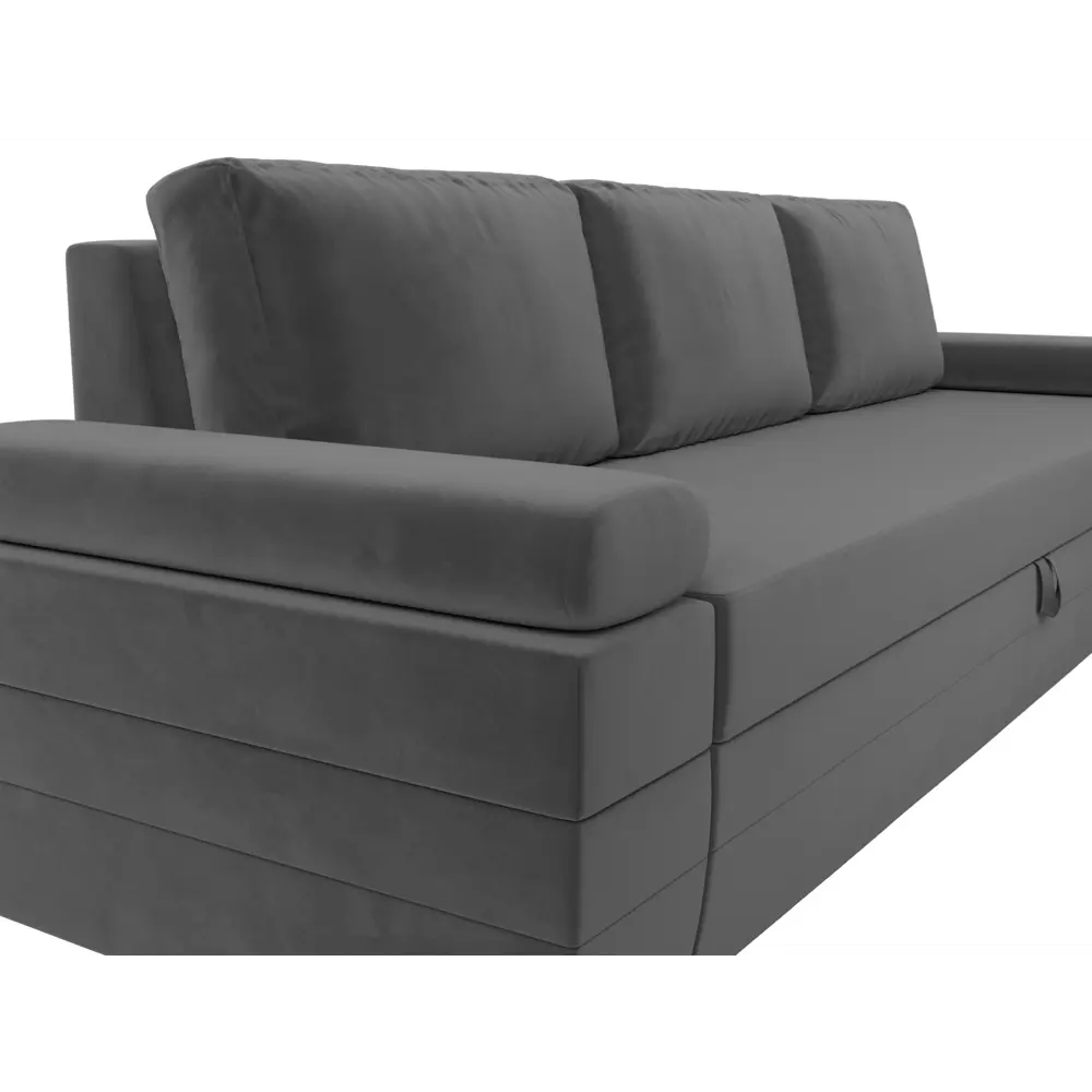 Фото 3 Диван Лига диванов Канкун 245x88x99 см велюр цвет серый Фото 3 Диван Лига диванов Канкун 245x88x99 см велюр цвет серый