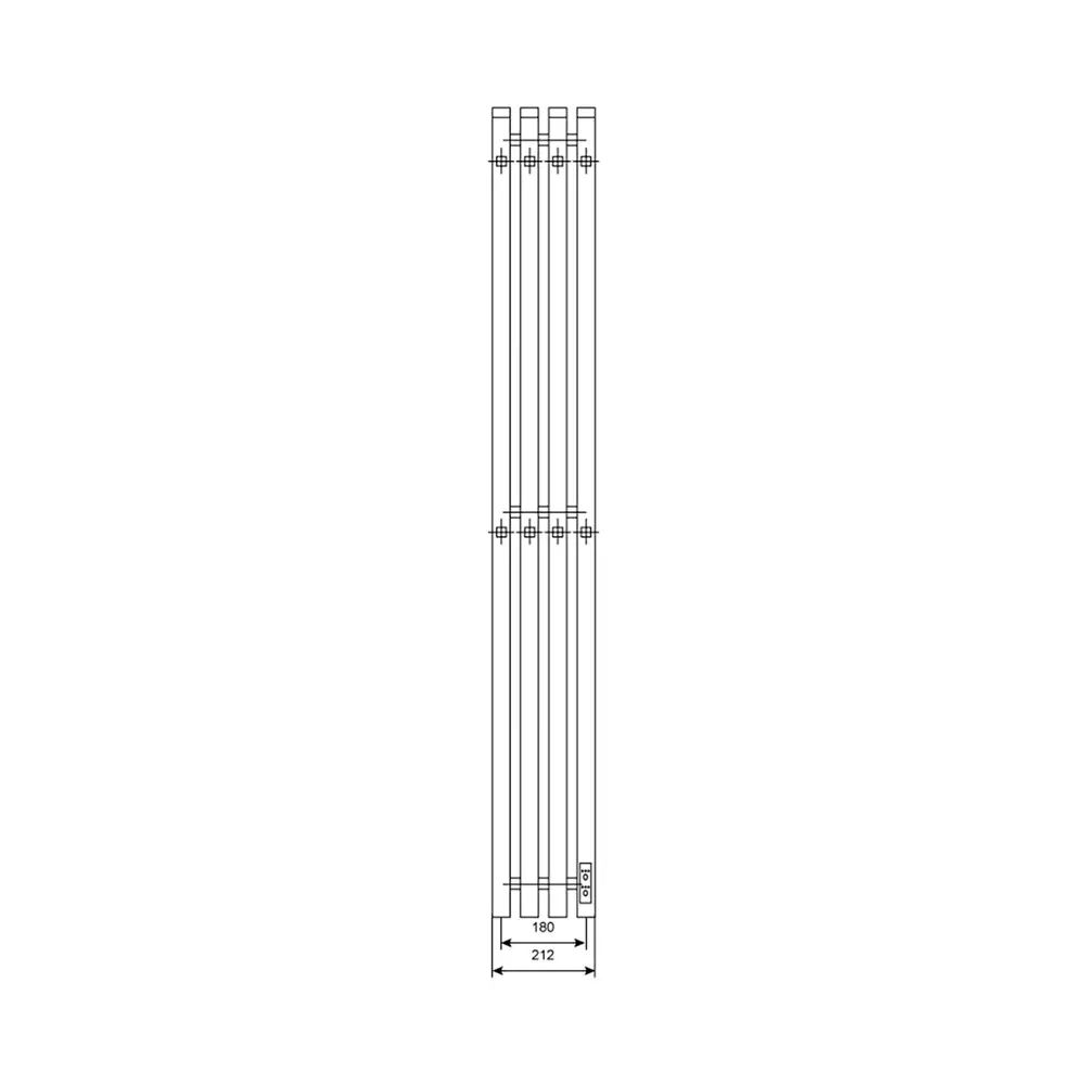 Фото 2 Полотенцесушитель электрический Primoclima Sol R E Black 210x1000 мм 105 Вт с терморегулятором I-образный цвет черный матовый Фото 2 Полотенцесушитель электрический Primoclima Sol R E Black 210x1000 мм 105 Вт с терморегулятором I-образный цвет черный матовый