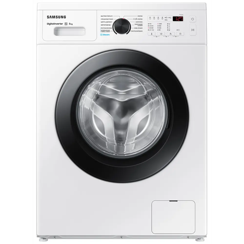 Фото Стиральная машина Samsung Ww60ag4s00celd 60x85x45 см 6 кг цвет белый Фото Стиральная машина Samsung Ww60ag4s00celd 60x85x45 см 6 кг цвет белый