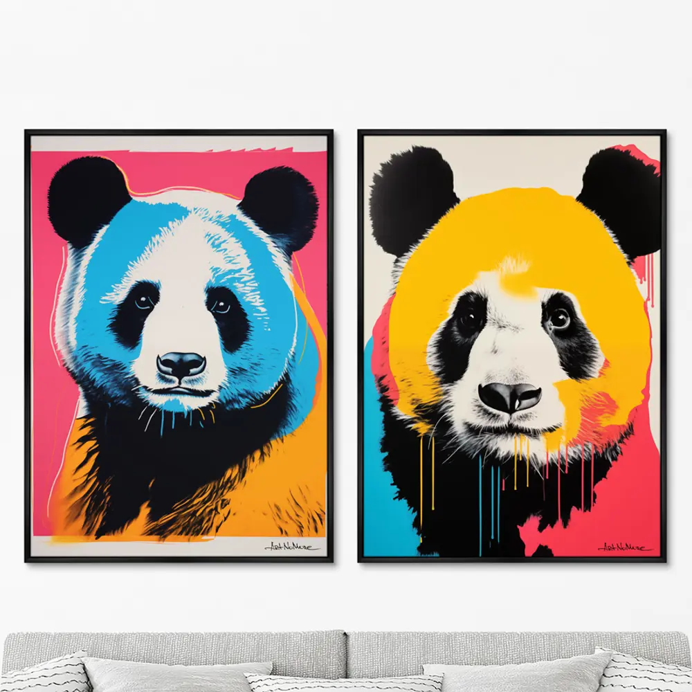 Фото Набор картин Artnomore Vibe collection Panda 2024г. AR-777000504 75x105 см 2 шт Фото Набор картин Artnomore Vibe collection Panda 2024г. AR-777000504 75x105 см 2 шт